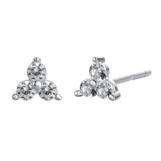 925 Sterling Silver Mini Lotus Studs Earrings